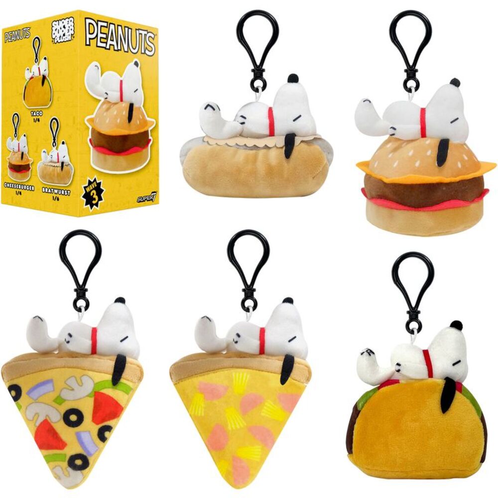 Super7 - Peanuts - Super Duper Plush Blind Box Wv3 - Food Specialty/AMZ 12pc PDQ